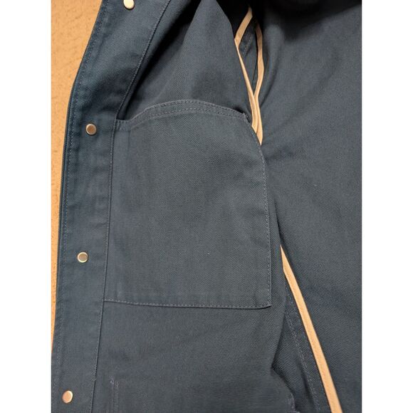 NWT J. Crew Wallace & Barnes Chore Jacket Mens Small Teal Turquoise 100% Cotton - Picture 4 of 10